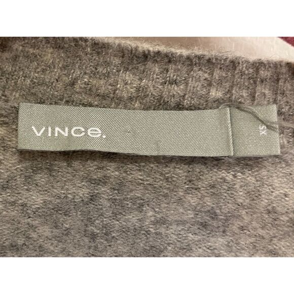 VINCE Gray 100% Cashmere Pullover Sweater Top   Women's Size XS - Picture 4 of 10